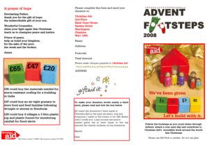 Christian Aid Donation Form