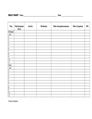 Daily Diary communitydoc