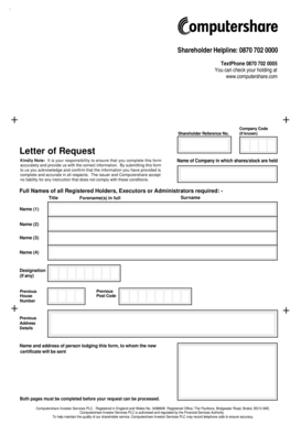 Shareholder Registration Form