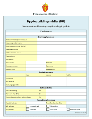 Norwegian Rural Development Fund Application
