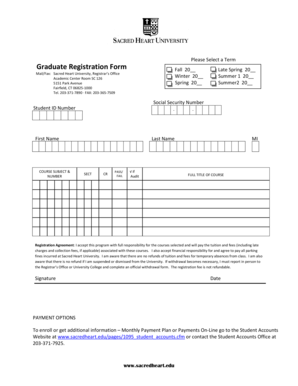 Graduate Registration Form