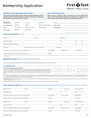 Membership Application Form