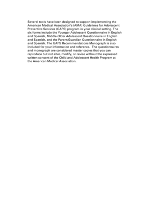 Middle-Older Adolescent Questionnaire
