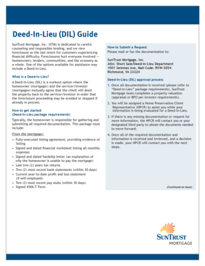 Deed-In-Lieu Guide