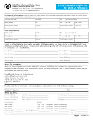 Tuition Assistance Application
