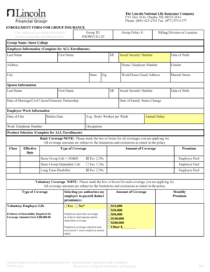 Group Insurance Enrollment Form