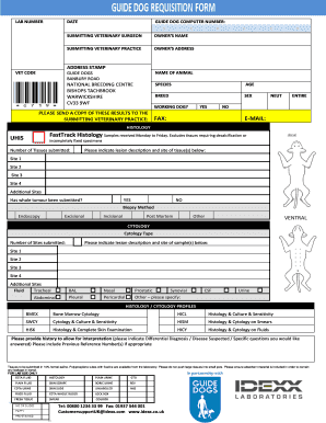 idexx histology form