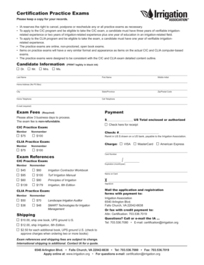 Certification Practice Exam Application