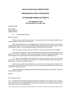 Non-engagement Letter Template