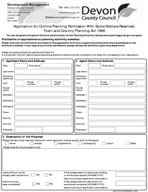 Outline Planning Permission Application
