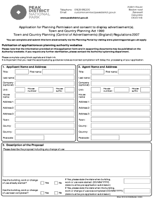 Planning Permission Application Form