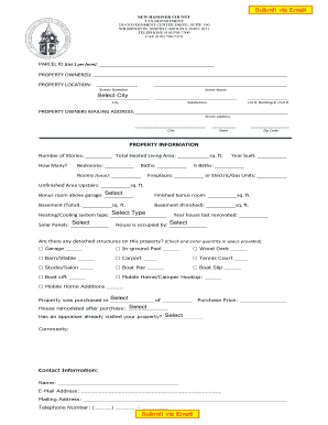 New Hanover County Property Tax Assessment Form