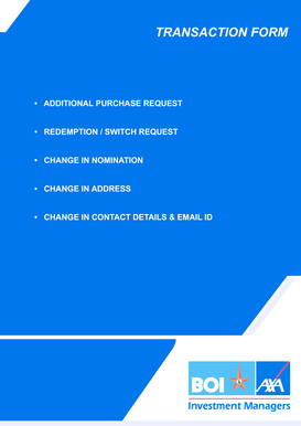 BOI AXA Mutual Fund Transaction Form