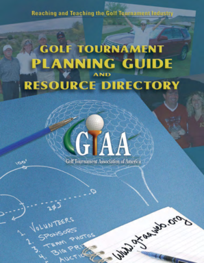 Golf Tournament Planning Guide