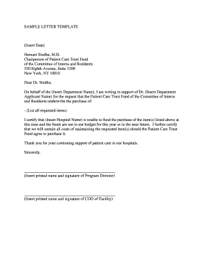 Sample letter requesting copy of trust - SAMPLE LETTER TEMPLATE Insert Date Hemant Sindhu MD - cirseiu