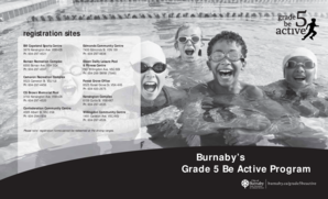 Grade 5 Be Active Program Registration Form