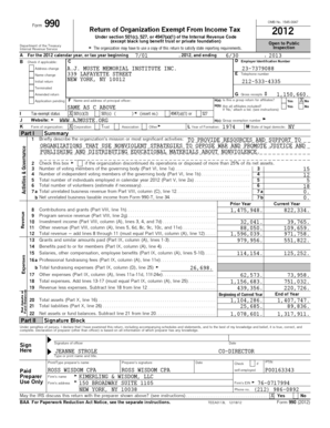 Form 990 2012