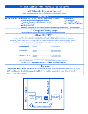 Medical Imaging Appointment Form