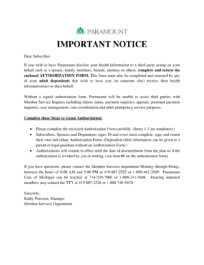 Authorization to Disclose Health Information