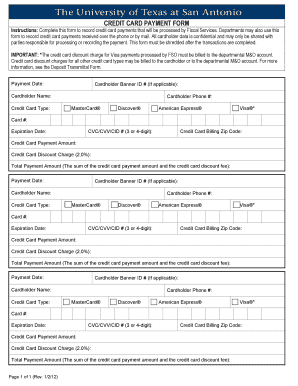 Credit Card Payment Form