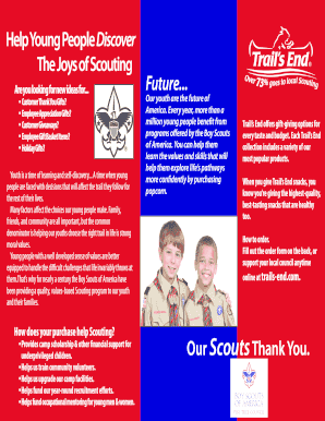 Boy Scouts of America Gift Order Form