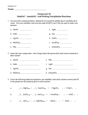 Solubility DR reactionspdf