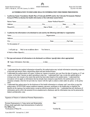 Authorization to Disclose Health Information