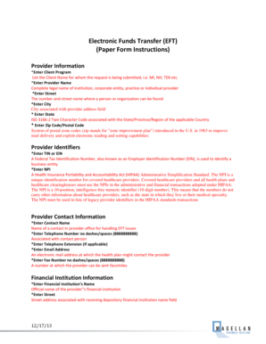 Magellan Health EFT Authorization Agreement