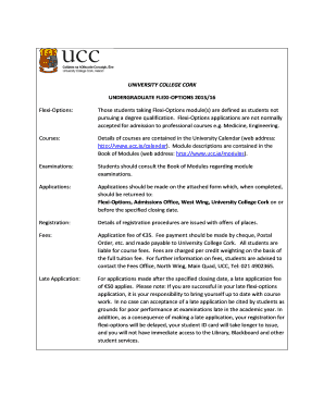 Application Form - University College Cork - ucc