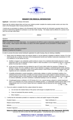 Request for Medical Information