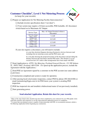 Net Metering Application Form