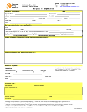 Request for Information Form