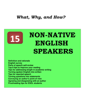 English Learning Guide for Non-Native Speakers