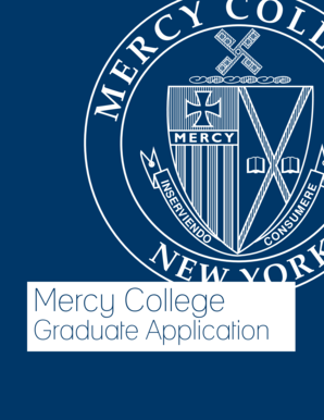 Mercy College Graduate Application Form