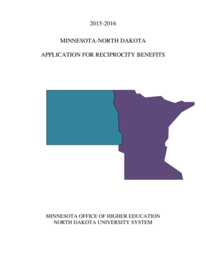 Minnesota-North Dakota Reciprocity Application
