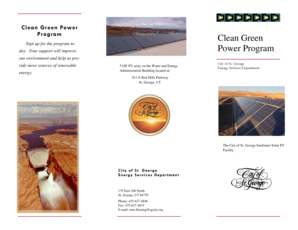 Clean Green Power Program Enrollment Form