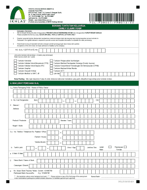 Family Claims Form