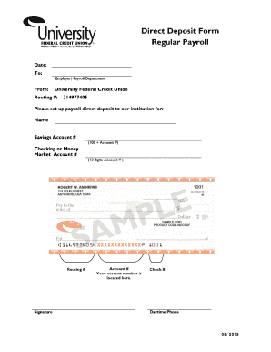 Direct Deposit Form