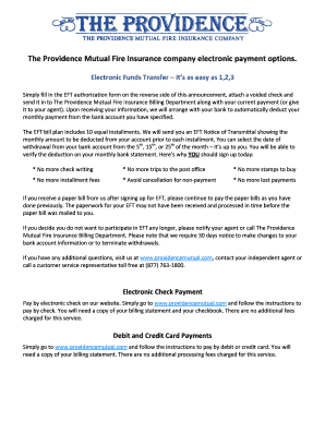 Electronic Funds Transfer Authorization Form