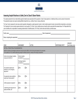 Hospital Readiness Assessment for Class III Obese Patients