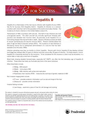 Hepatitis B Underwriting Form
