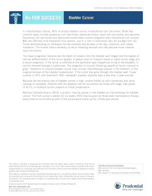 Bladder Cancer Underwriting Form