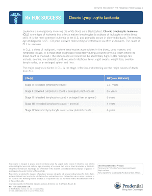 Chronic Lymphocytic Leukemia Underwriting Form