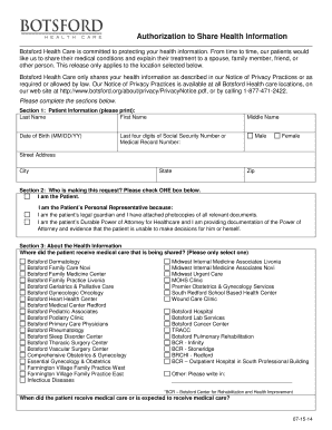 Authorization to Share Health Information