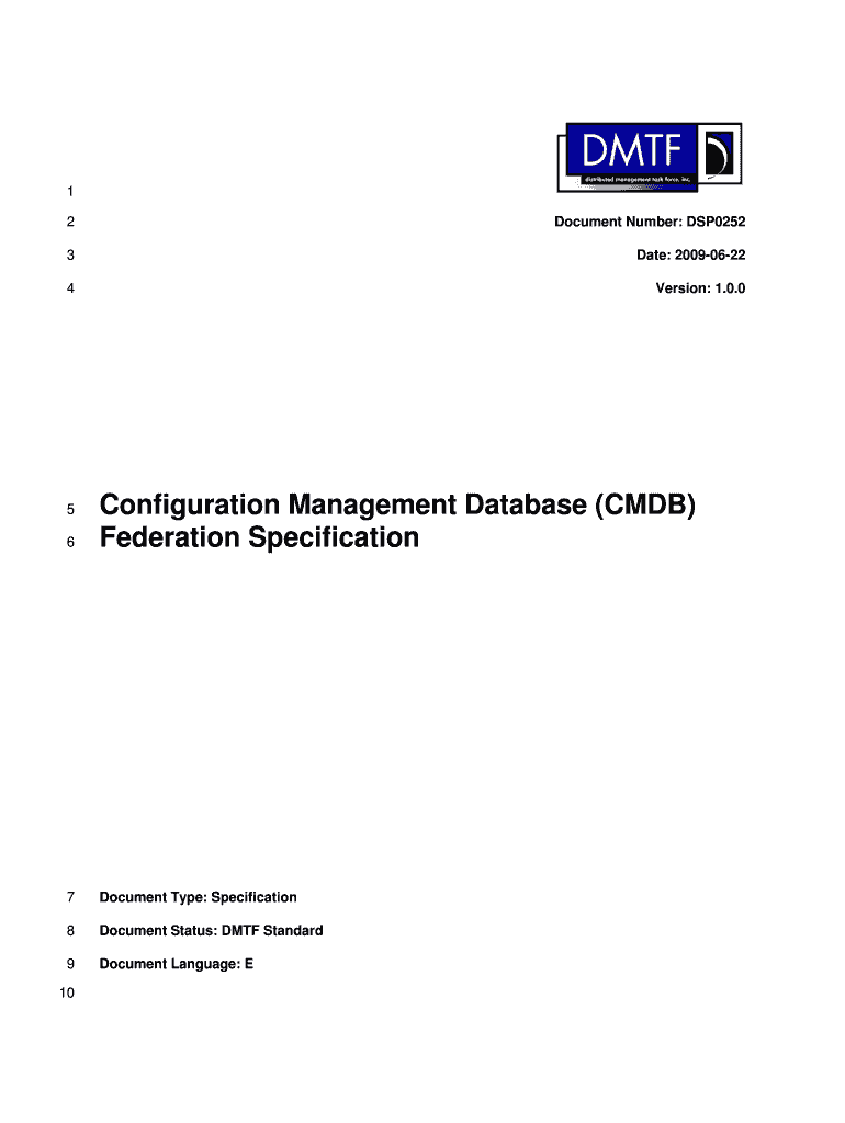 Fillable Online Document Number: DSP0252 Fax Email Print - pdfFiller