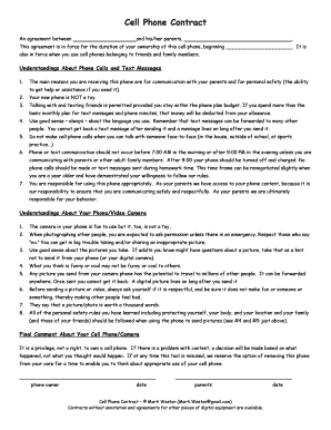 Cell Phone Contract