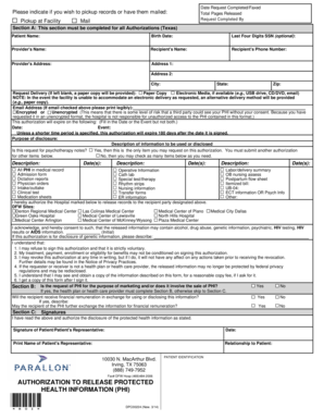 Authorization to Release Protected Health Information (PHI)