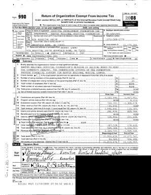 Form 990 Return of Organization Exempt From Income Tax