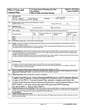 HUD 5-Year and Annual PHA Plan