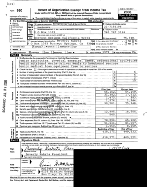 Form 990 Return of Organization Exempt From Income Tax